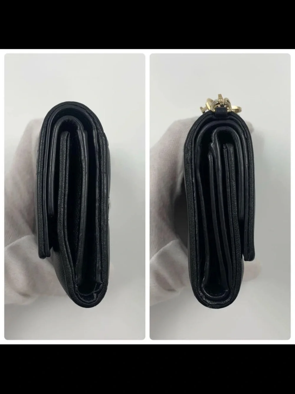 Dior Black Quilted Leather Small Wallet